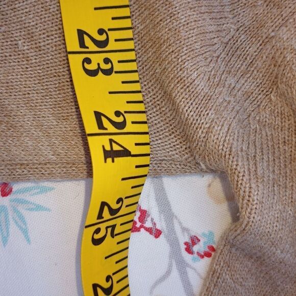 Ben HoganBeige Men's Sz XL 100% Dupont Orlon Sweater Pullover VNeck RARE Vtg - Picture 6 of 7